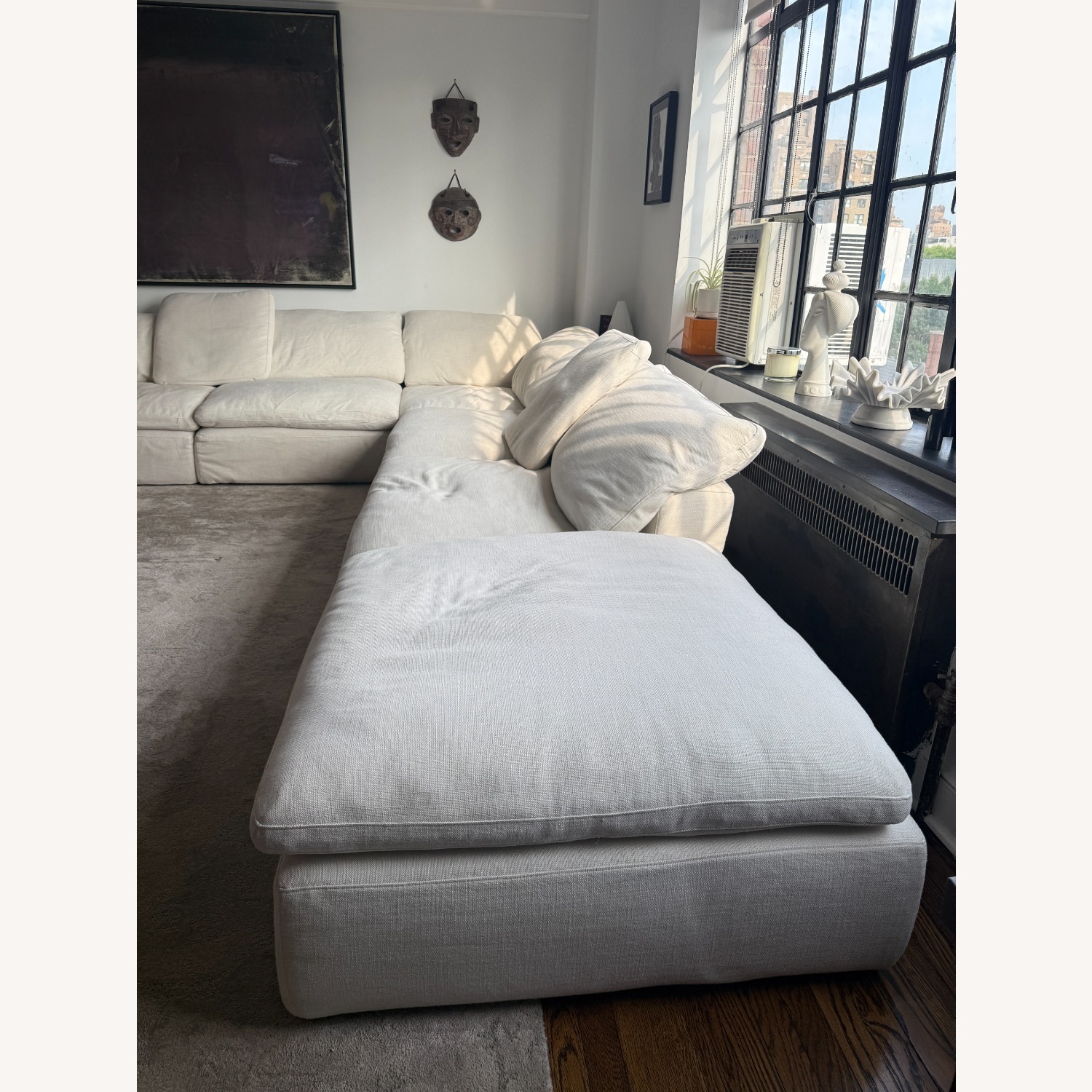 Restoration Hardware Cloud Natural 3+ Piece Sectional - image-4