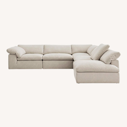 Used Restoration Hardware Cloud Natural 3+ Piece Sectional for sale on AptDeco