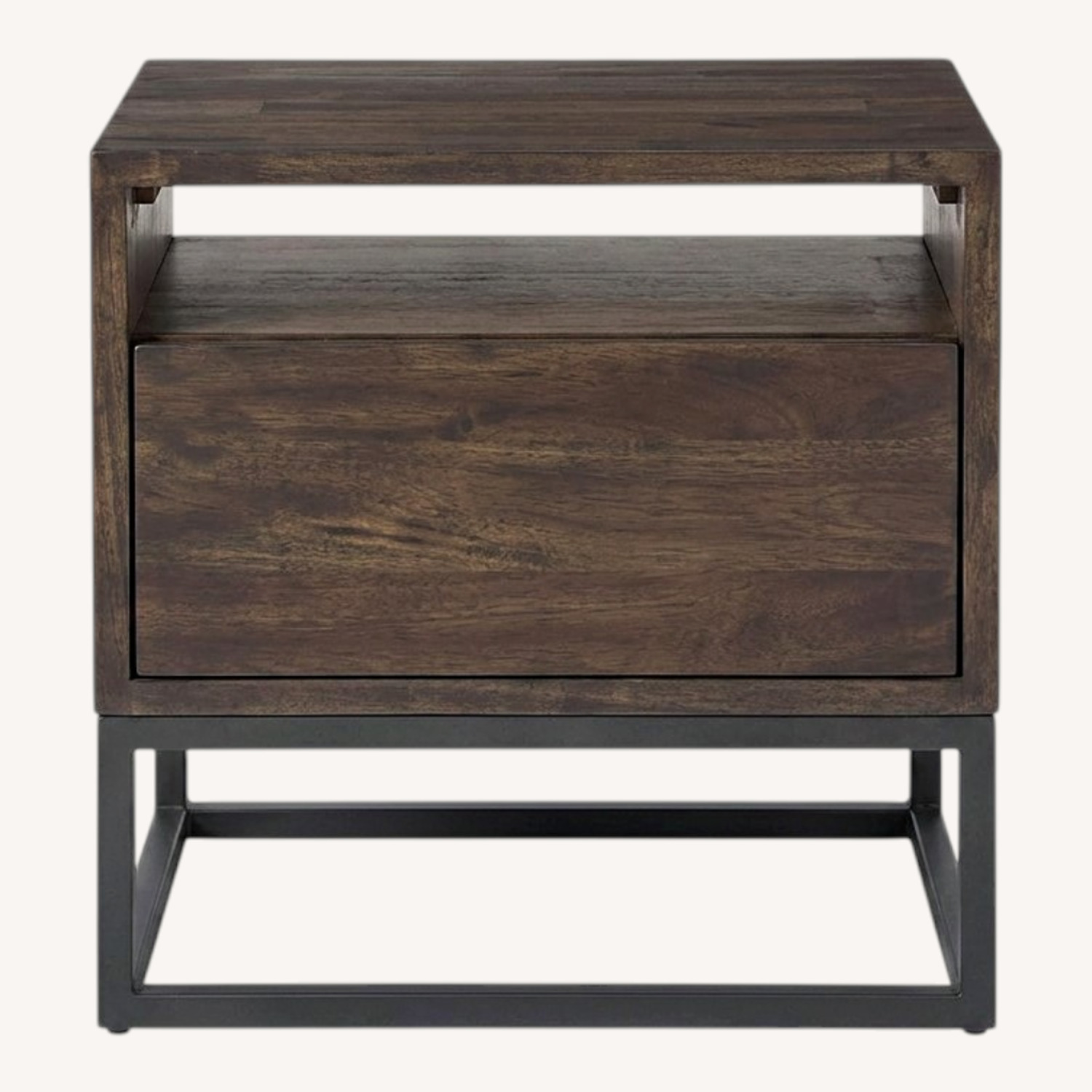 Set of West Elm Logan Smoked Brown Nightstands - image-0