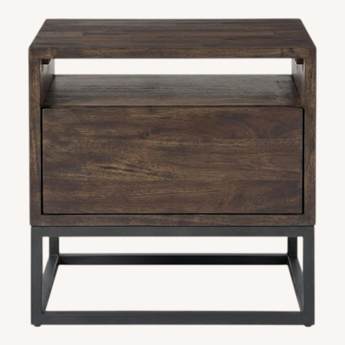 Used Set of West Elm Logan Smoked Brown Nightstands for sale on AptDeco