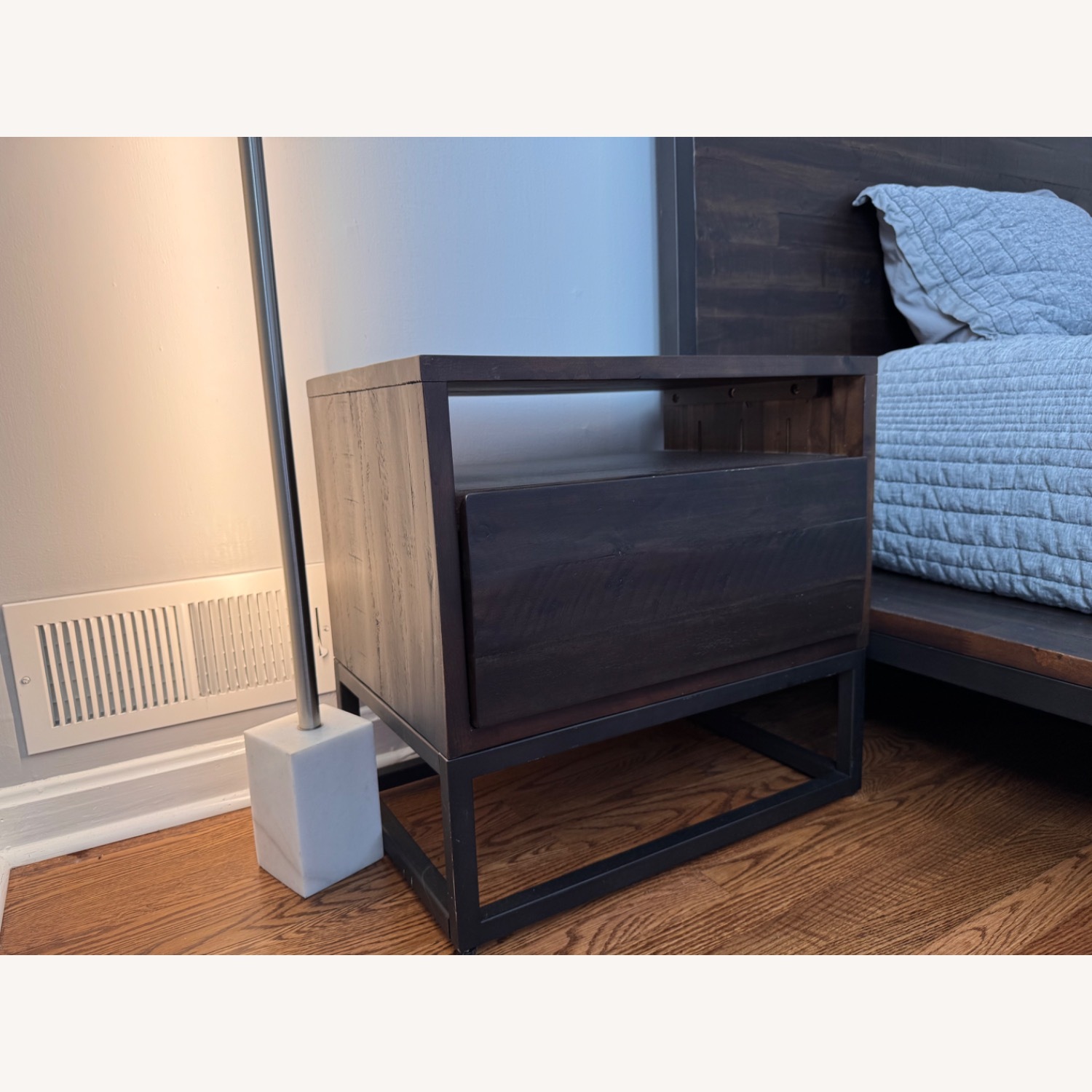 Set of West Elm Logan Smoked Brown Nightstands - image-3