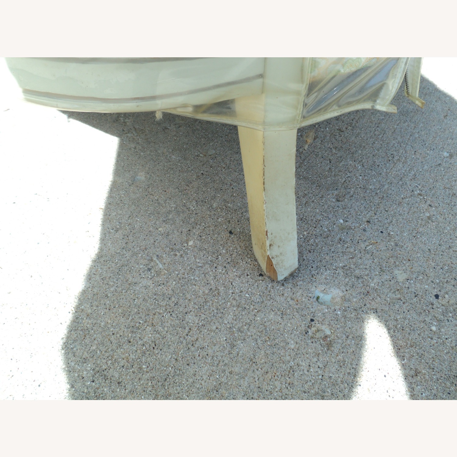 1970 French Provincial Cream/Gold Floating Sofa - image-37