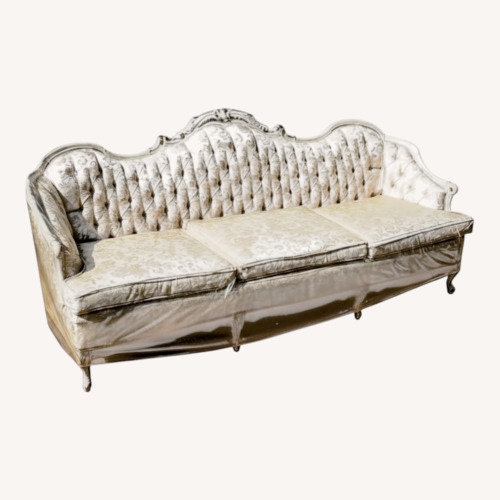 Used 1970 French Provincial Cream/Gold Floating Sofa for sale on AptDeco
