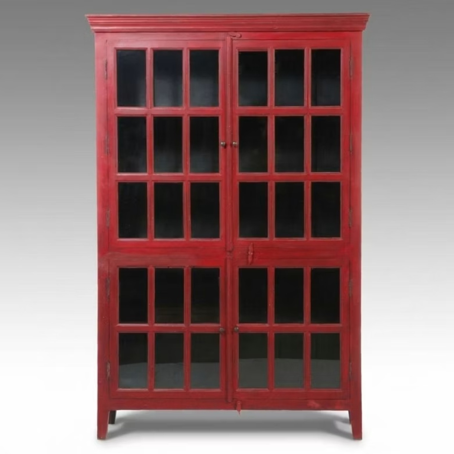 Crate & Barrel Rojo Red Tall Cabinet - image-7