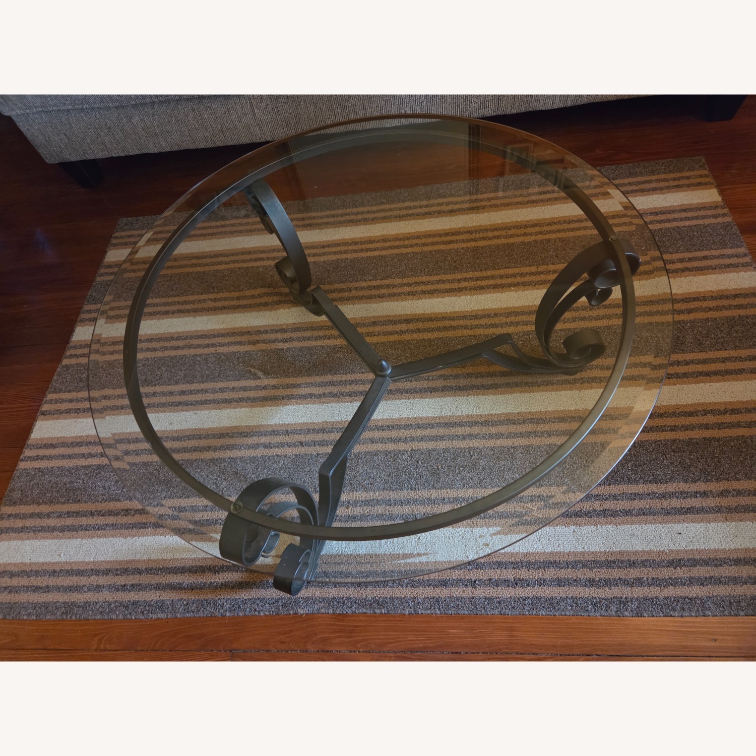 Vintage/Antique Dark Brown Coffee Table - image-1