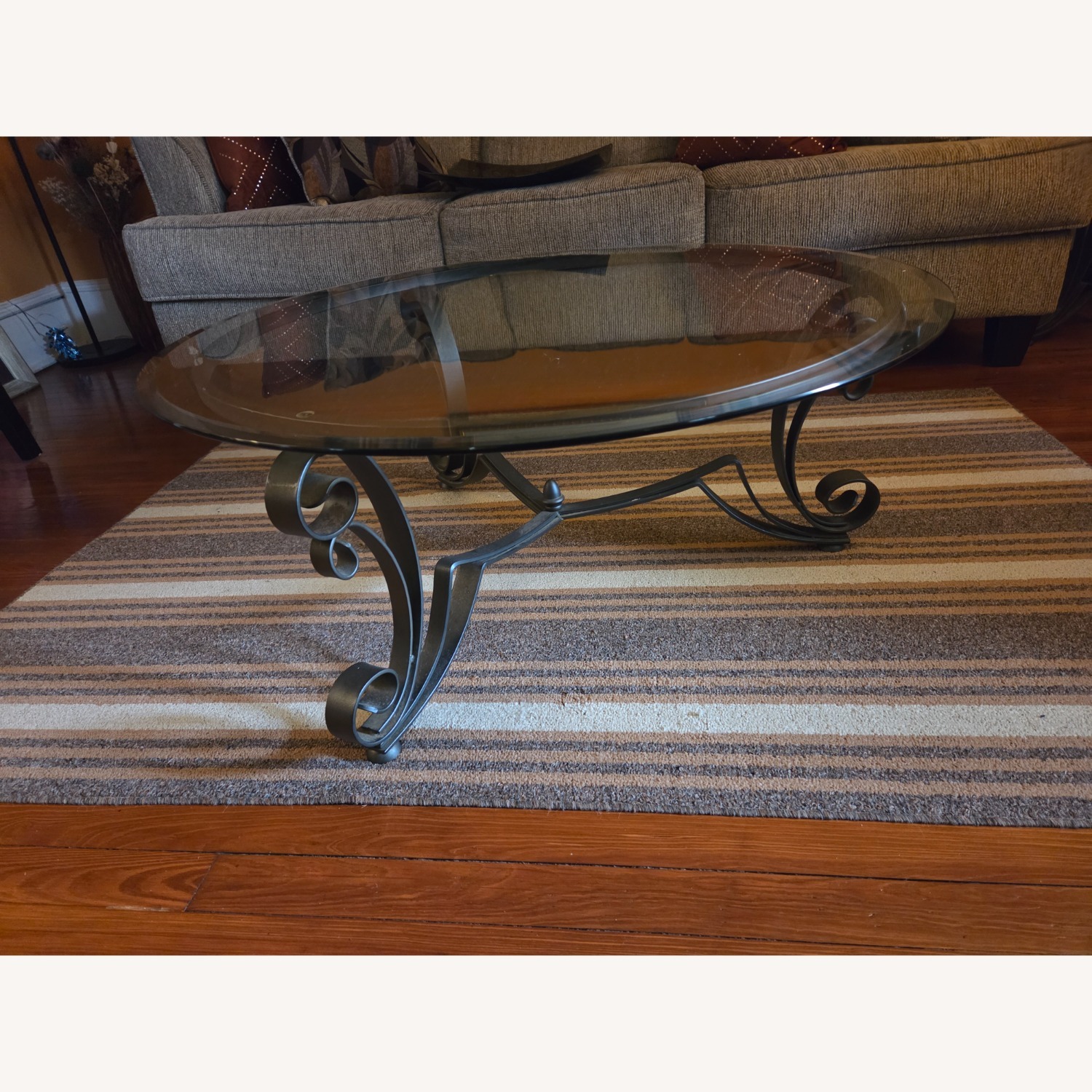Vintage/Antique Dark Brown Coffee Table - image-2