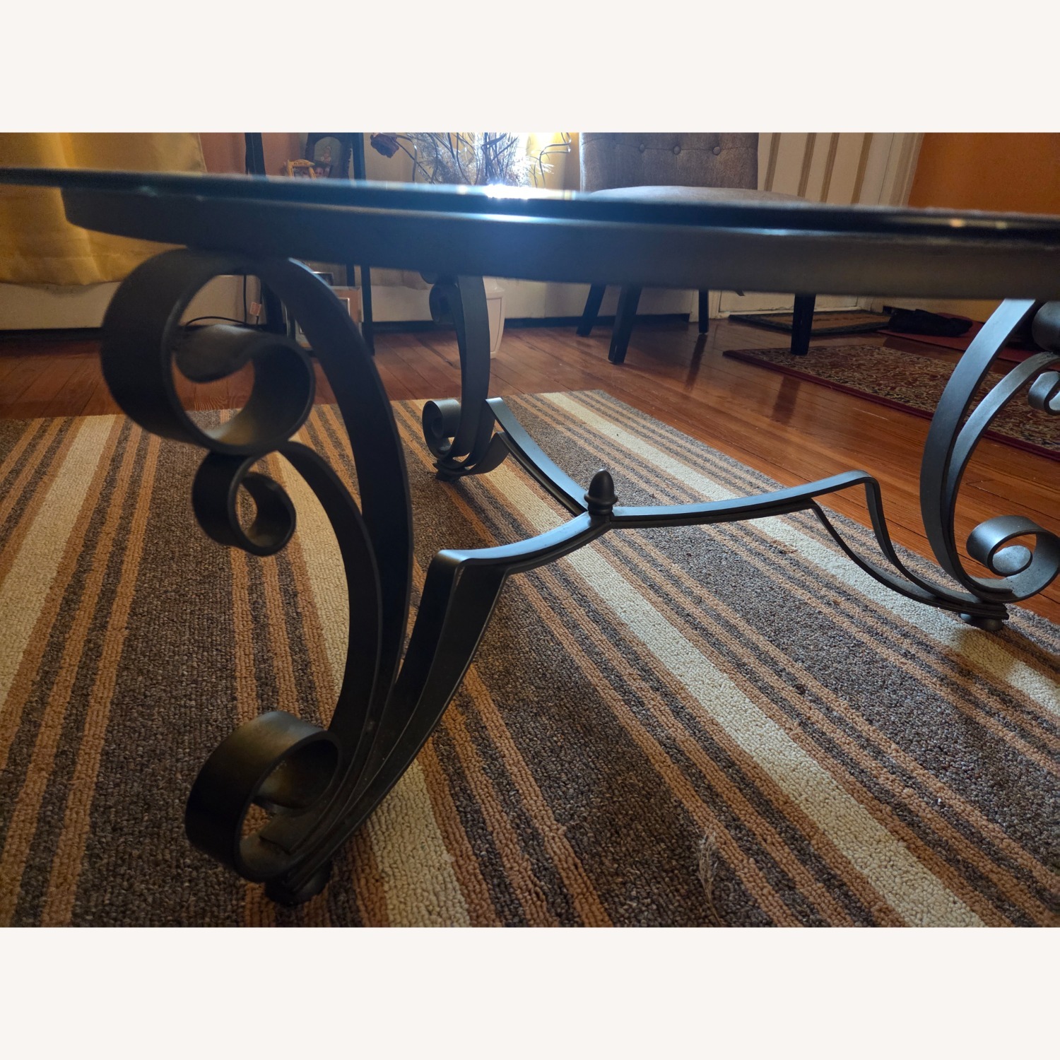 Vintage/Antique Dark Brown Coffee Table - image-3