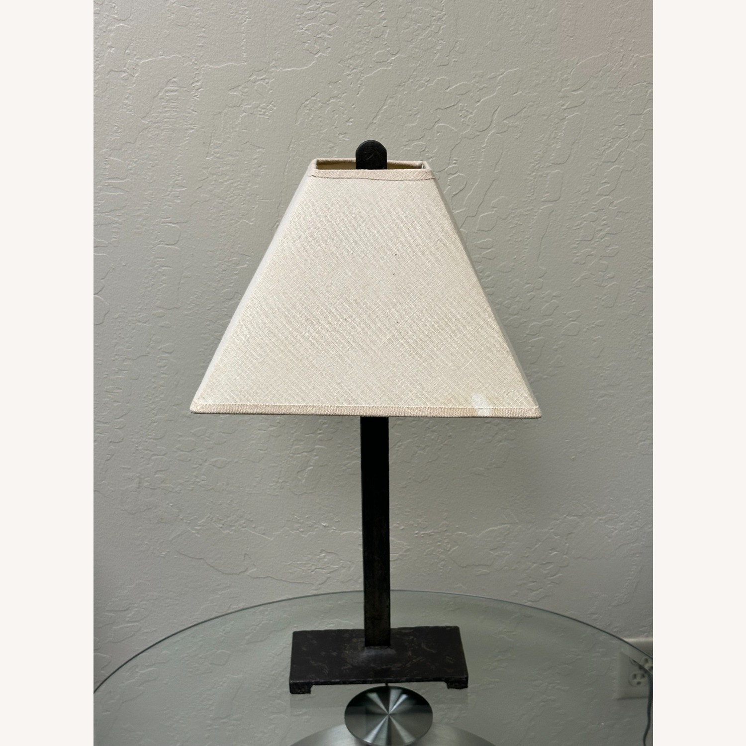 Williams Sonoma Black Metal Table Lamp - image-3