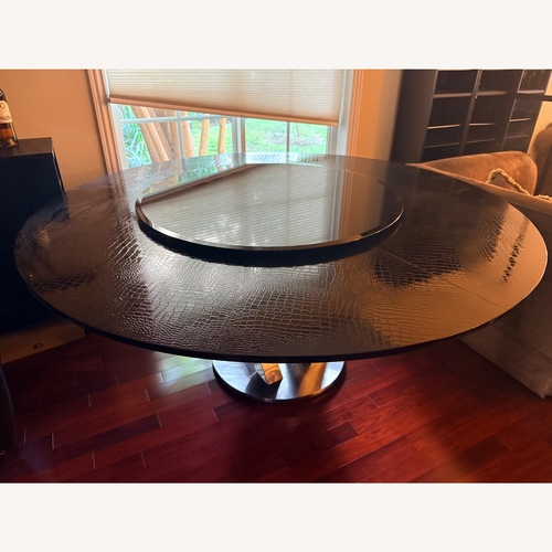 Used A&X Luxury Lazy Susan Dining Table  for sale on AptDeco