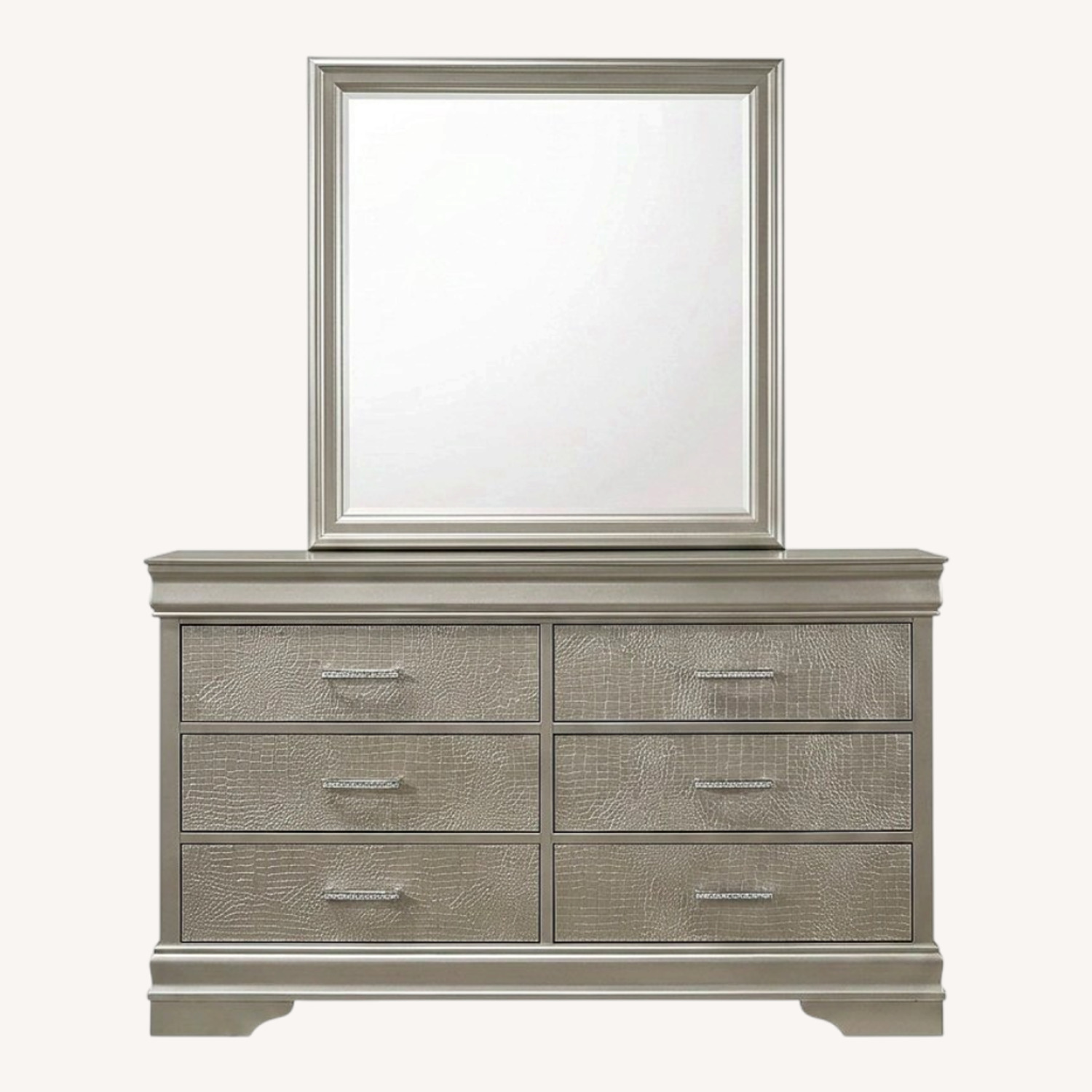 Amalia Metallic Dresser & Mirror - image-5