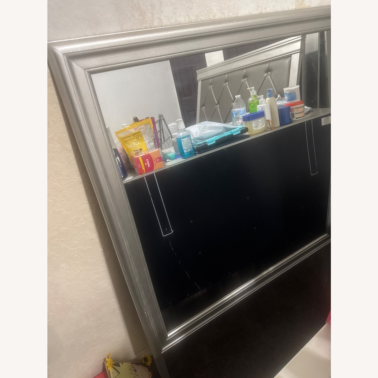 Amalia Metallic Dresser & Mirror - image-3
