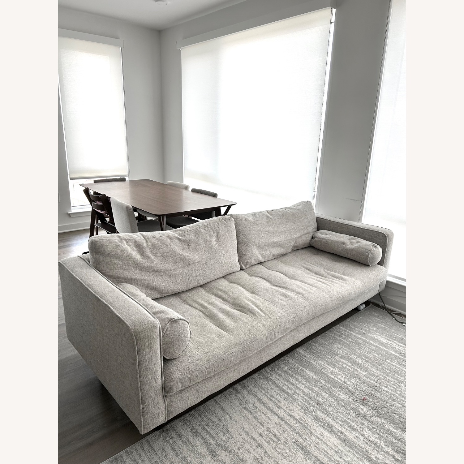 Article Sven Light Gray Fabric 3+ Seater Sofa - image-1