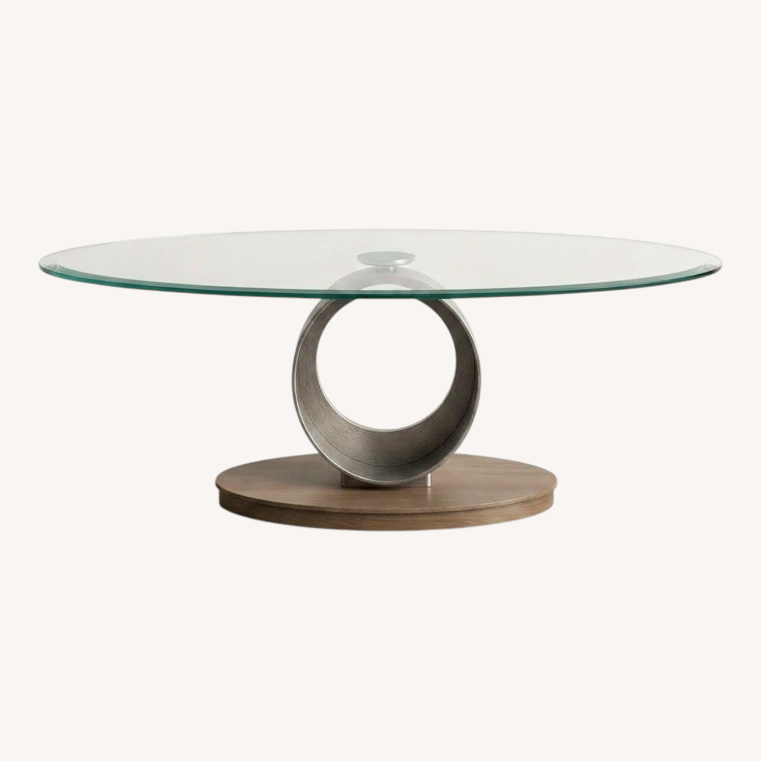 Scandinavian Designs Natural Glass Coffee Table - image-0