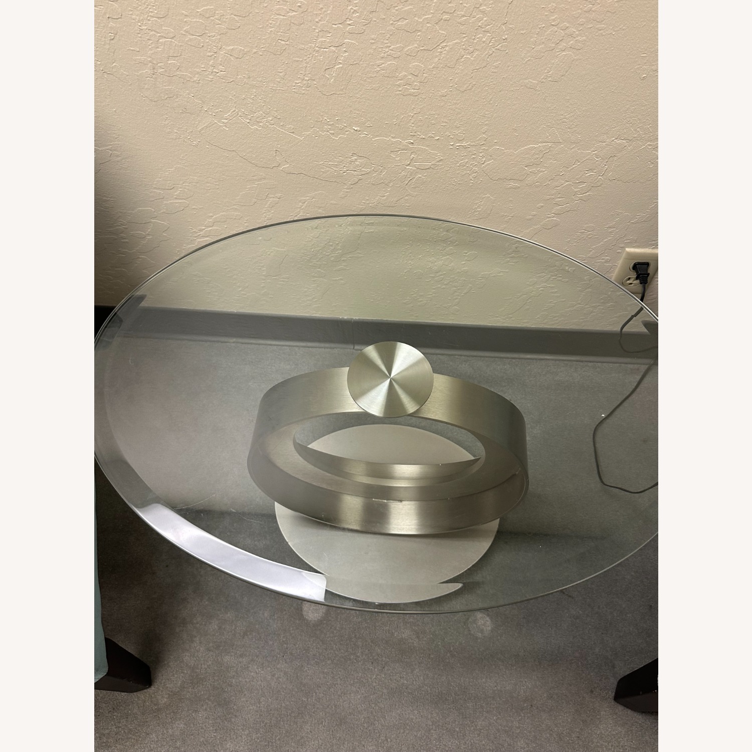 Scandinavian Designs Natural Glass Side Table - image-4