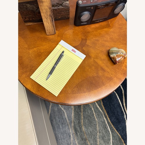 Used Ethan Allen Light Brown Wood Side Table for sale on AptDeco