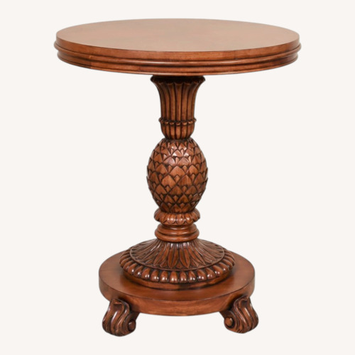 Used Ethan Allen Light Brown Wood Side Table for sale on AptDeco