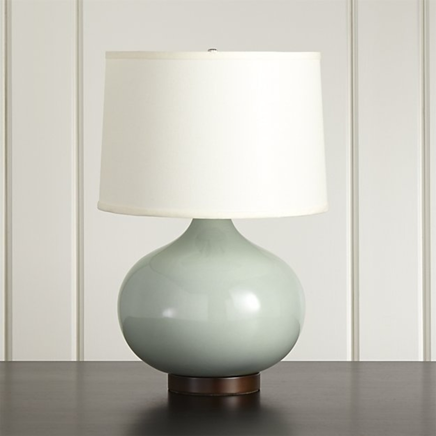 Crate & Barrel Merie Blue Table Lamp - image-5