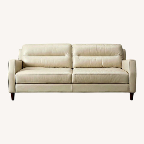 Used Natural Leather 3+ Seater Sofa for sale on AptDeco