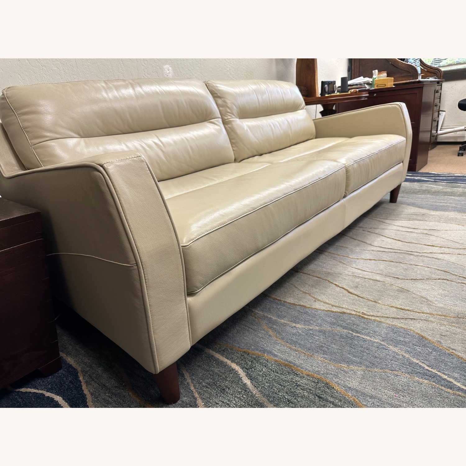 Natural Leather 3+ Seater Sofa - image-2