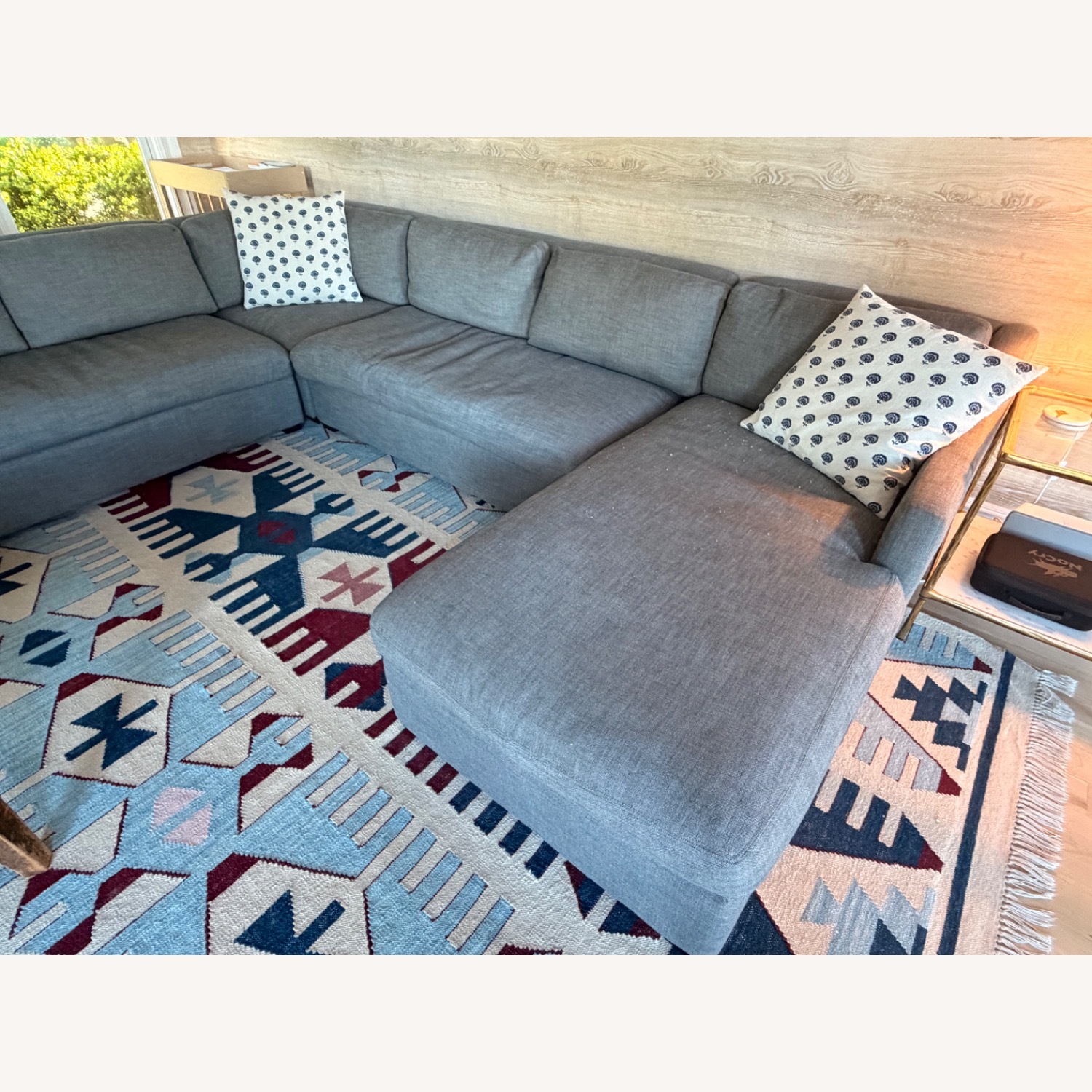 Restoration Hardware Belgian Track Dark Gray 3+ Piece Sectional - image-6