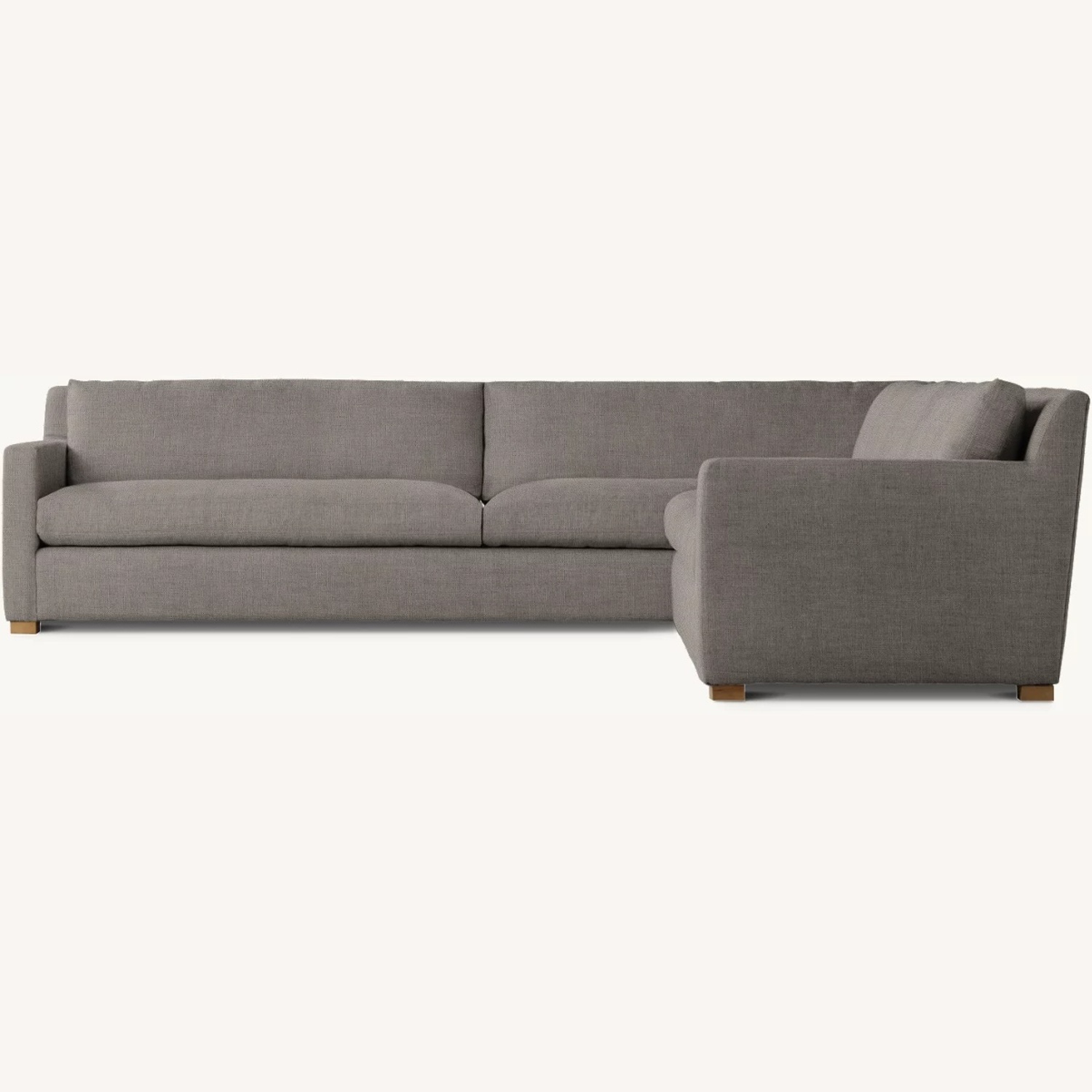 Restoration Hardware Belgian Track Dark Gray 3+ Piece Sectional - image-0