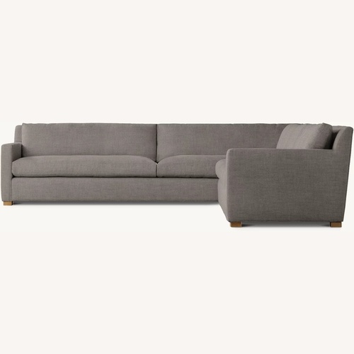 Used Restoration Hardware Belgian Track Dark Gray 3+ Piece Sectional for sale on AptDeco