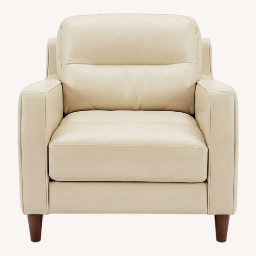 Used Natural Leather Armchair for sale on AptDeco