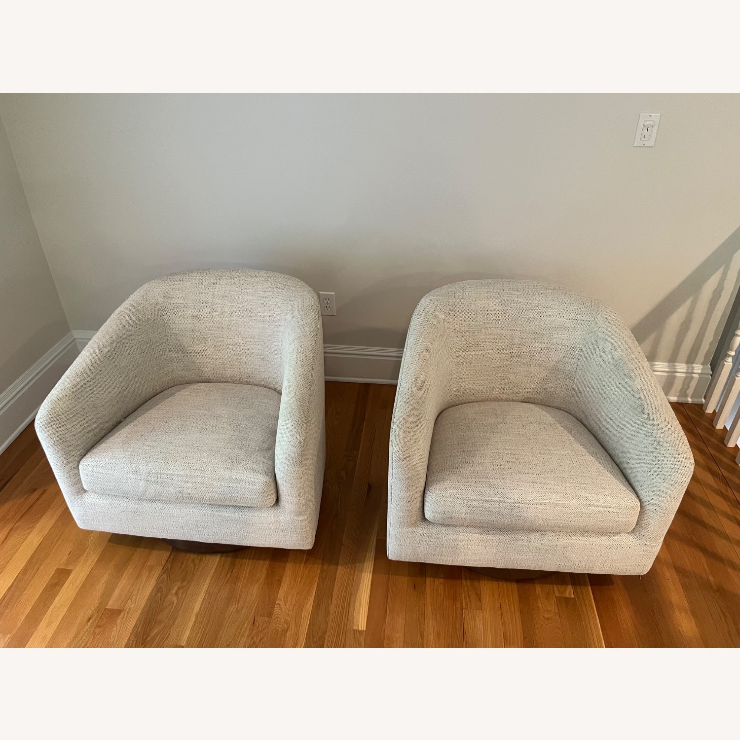 AllModern Bennett Swivel Barrel Chairs  - image-1