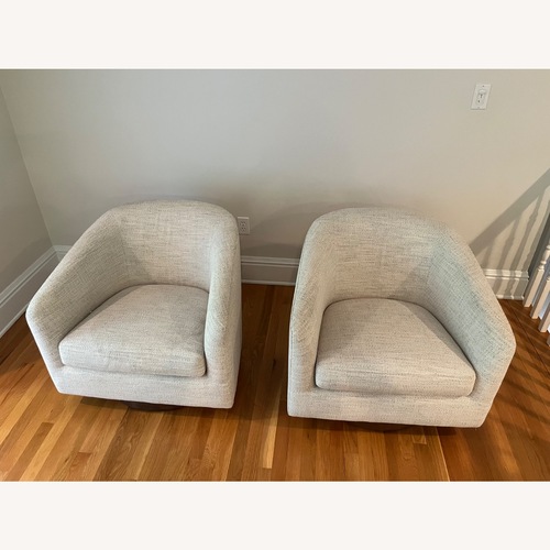 Used AllModern Bennett Swivel Barrel Chairs  for sale on AptDeco