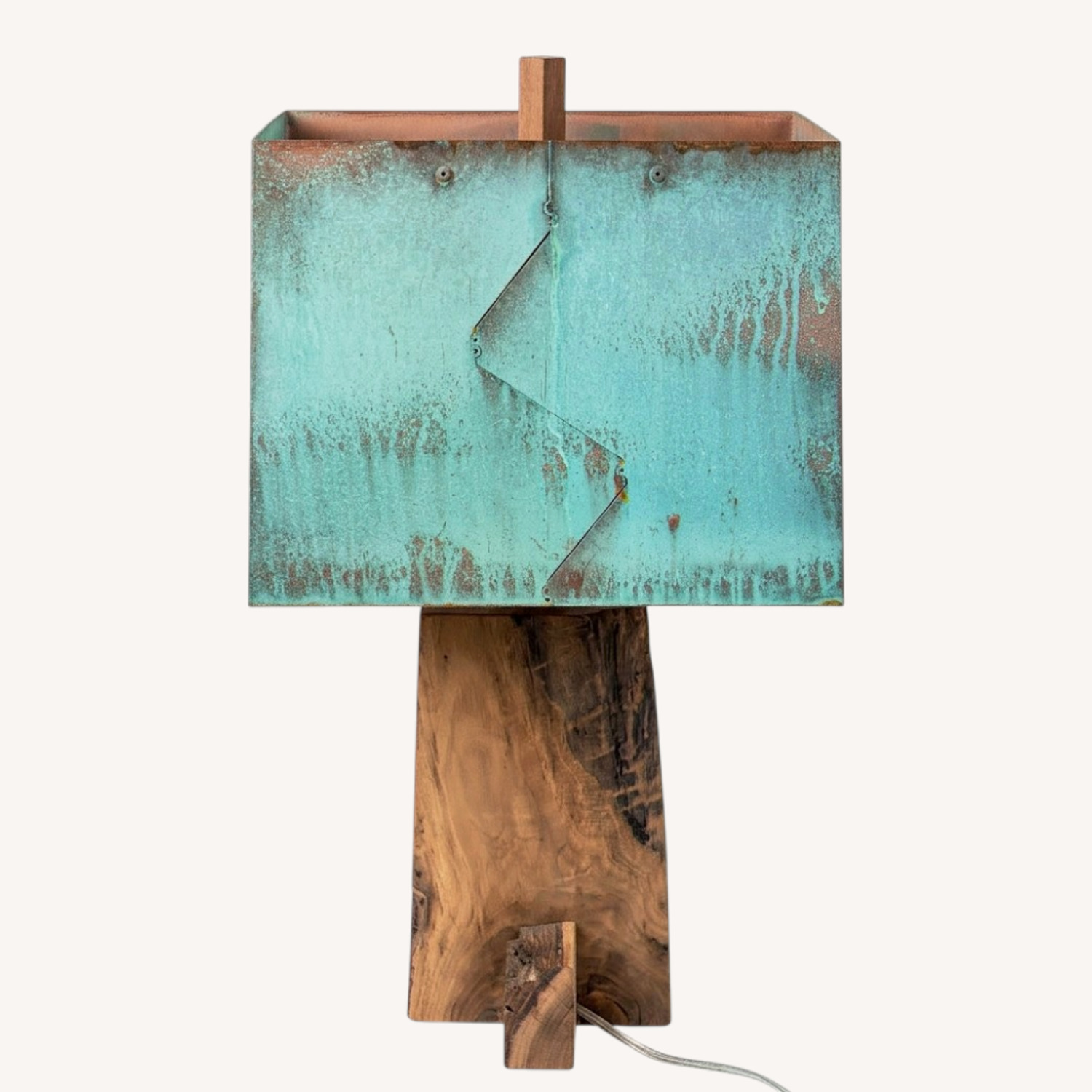 Natural Wood Table Lamp - image-0