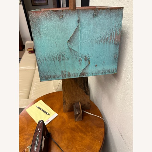 Used Natural Wood Table Lamp for sale on AptDeco