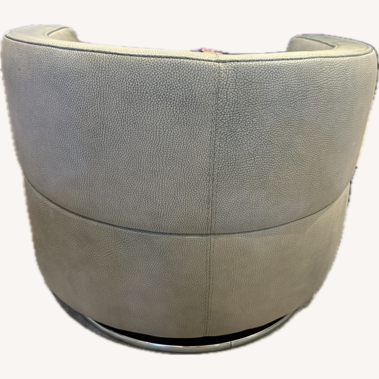 Roche Bobois Digital Blue Leather Armchair - image-3