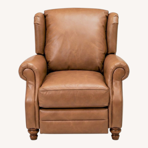 Used Pottery Barn Brown Leather Recliner for sale on AptDeco