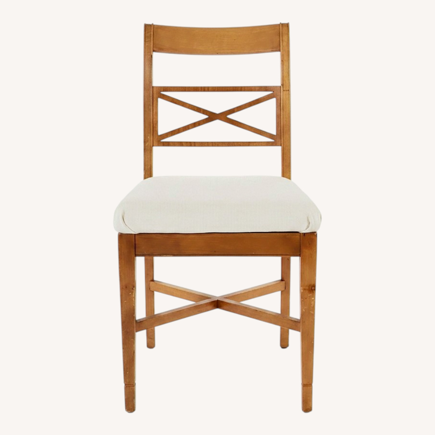 Vintage Neoclassical Style X-Back Side Chair - image-0
