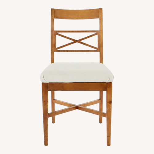 Used Vintage Neoclassical Style X-Back Side Chair for sale on AptDeco