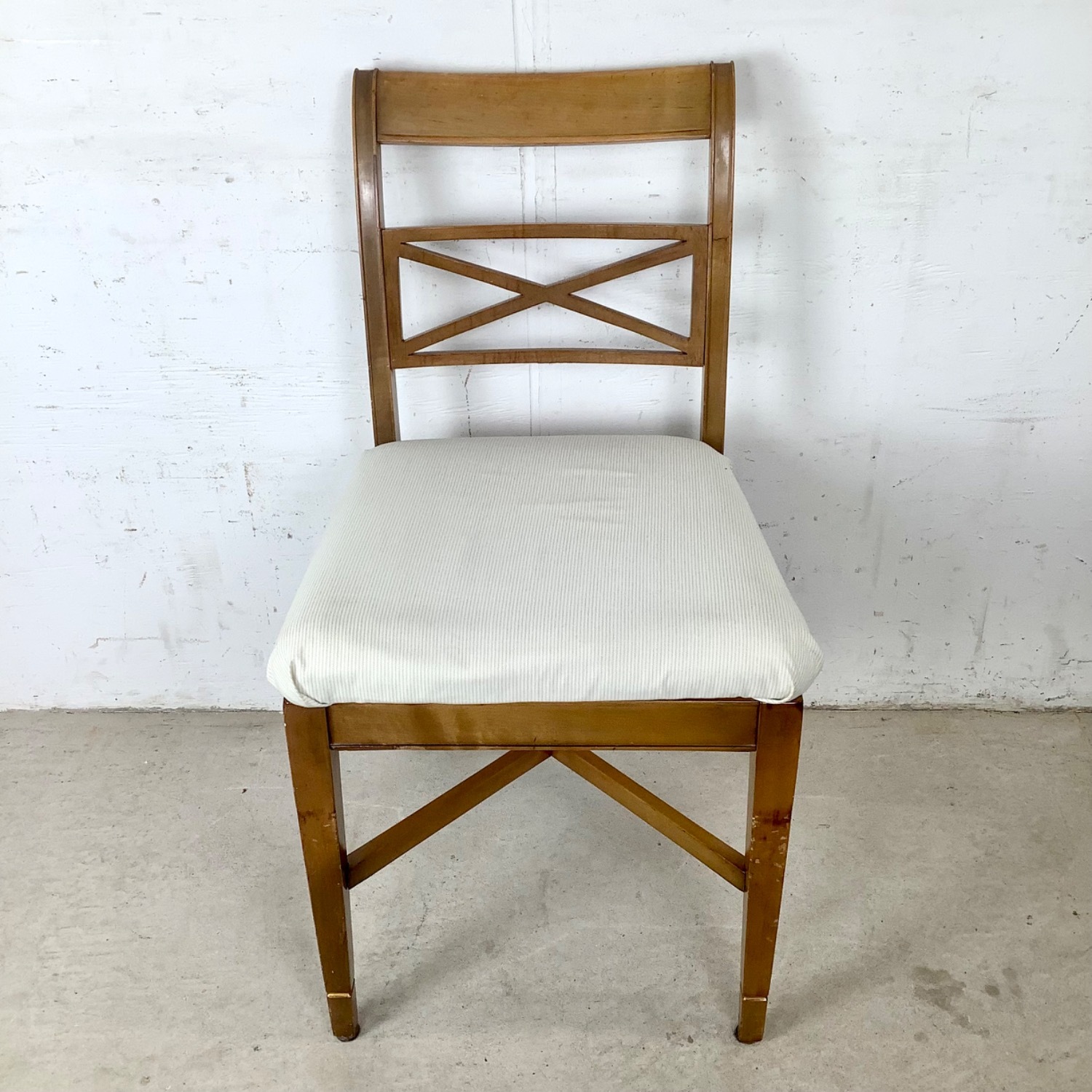 Vintage Neoclassical Style X-Back Side Chair - image-2