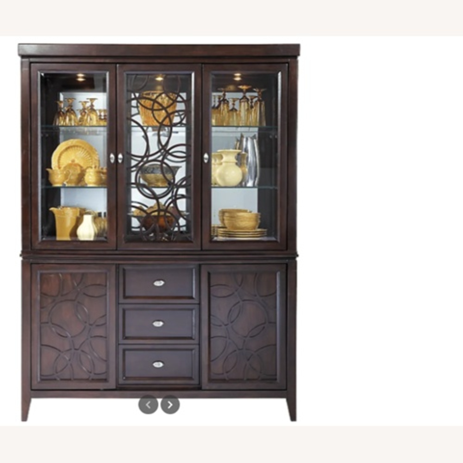 Rooms To Go Dark Brown Wood Sideboard - image-4