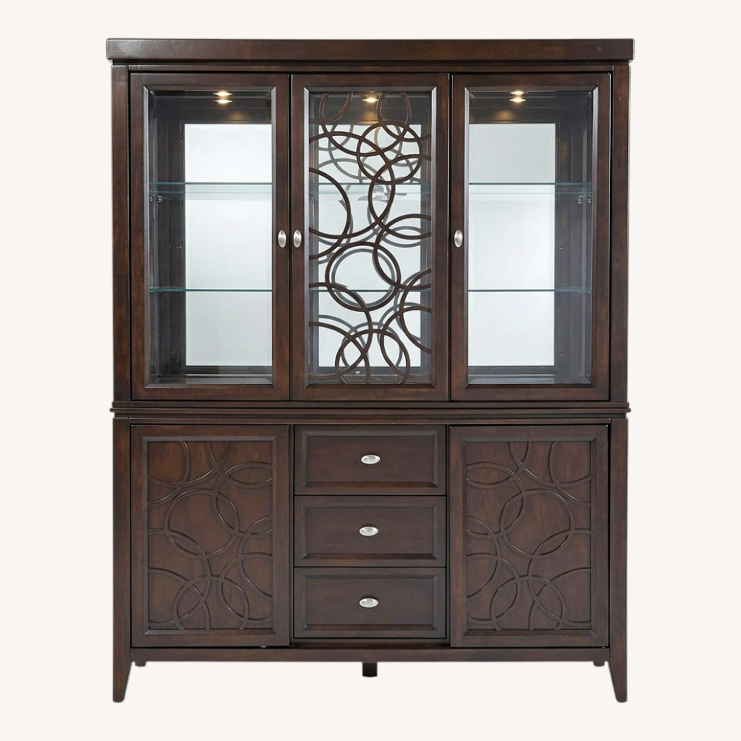 Rooms To Go Dark Brown Wood Sideboard - image-0