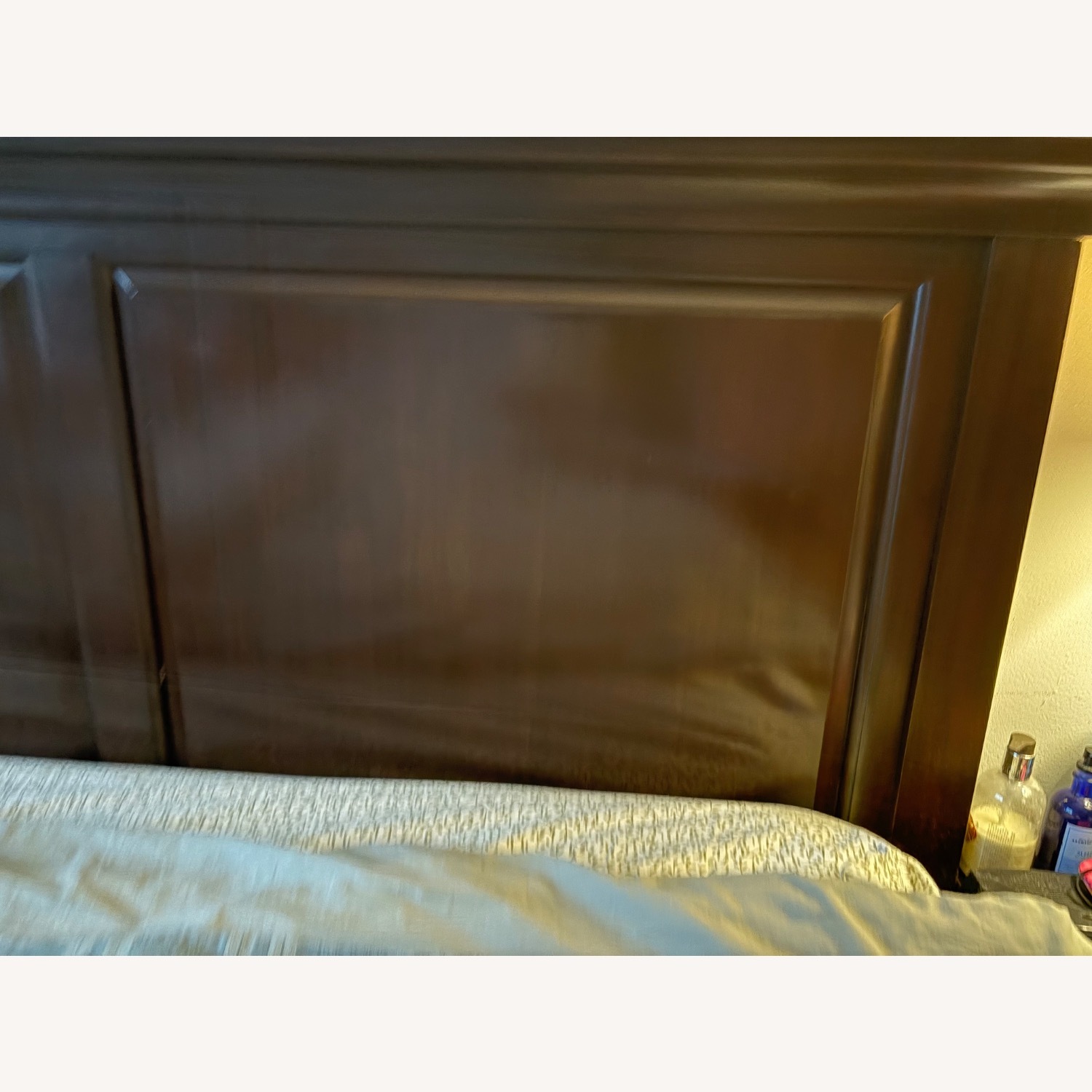 Pottery Barn Hudson Dark Brown Wood Queen Bed - image-4