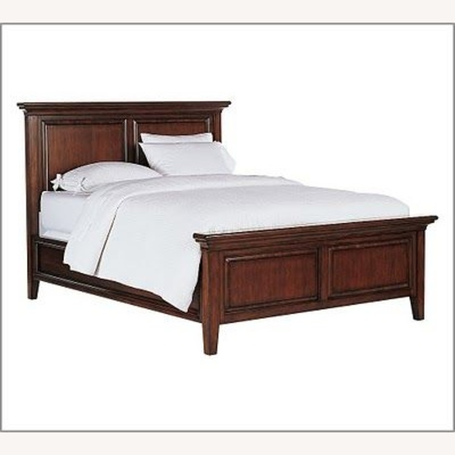 Pottery Barn Hudson Dark Brown Wood Queen Bed - image-8
