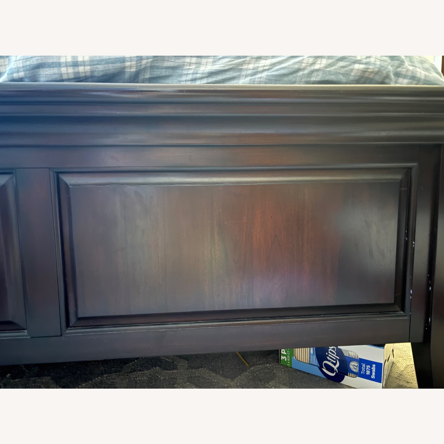 Pottery Barn Hudson Dark Brown Wood Queen Bed - image-3
