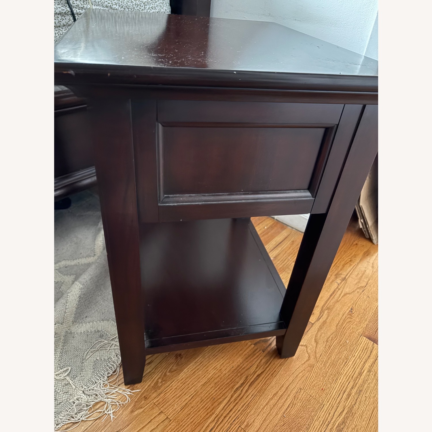 Pottery Barn Hudson Dark Brown Wood Nightstands - image-3