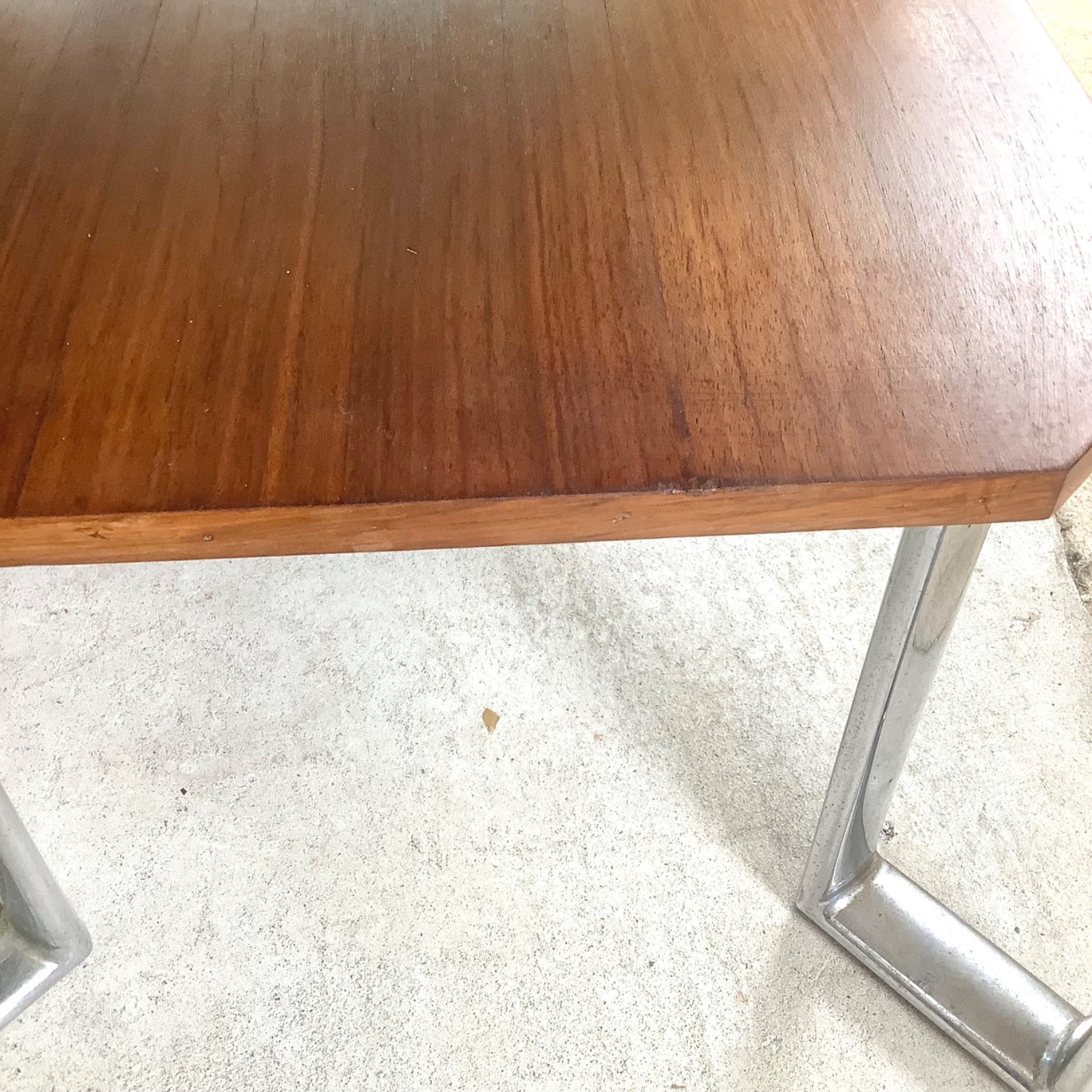 Vintage Modern Coffee Table with Chrome Base - image-15