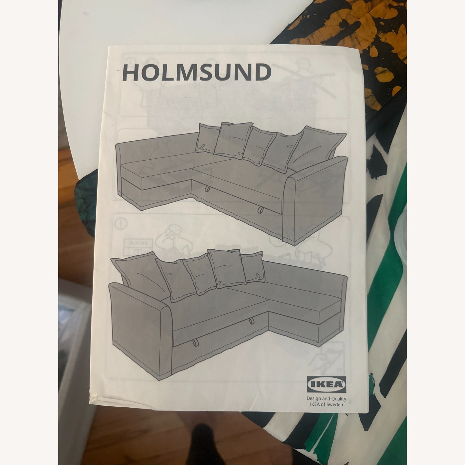 IKEA HOLMSUND Sleeper Sectional Sofa - image-4