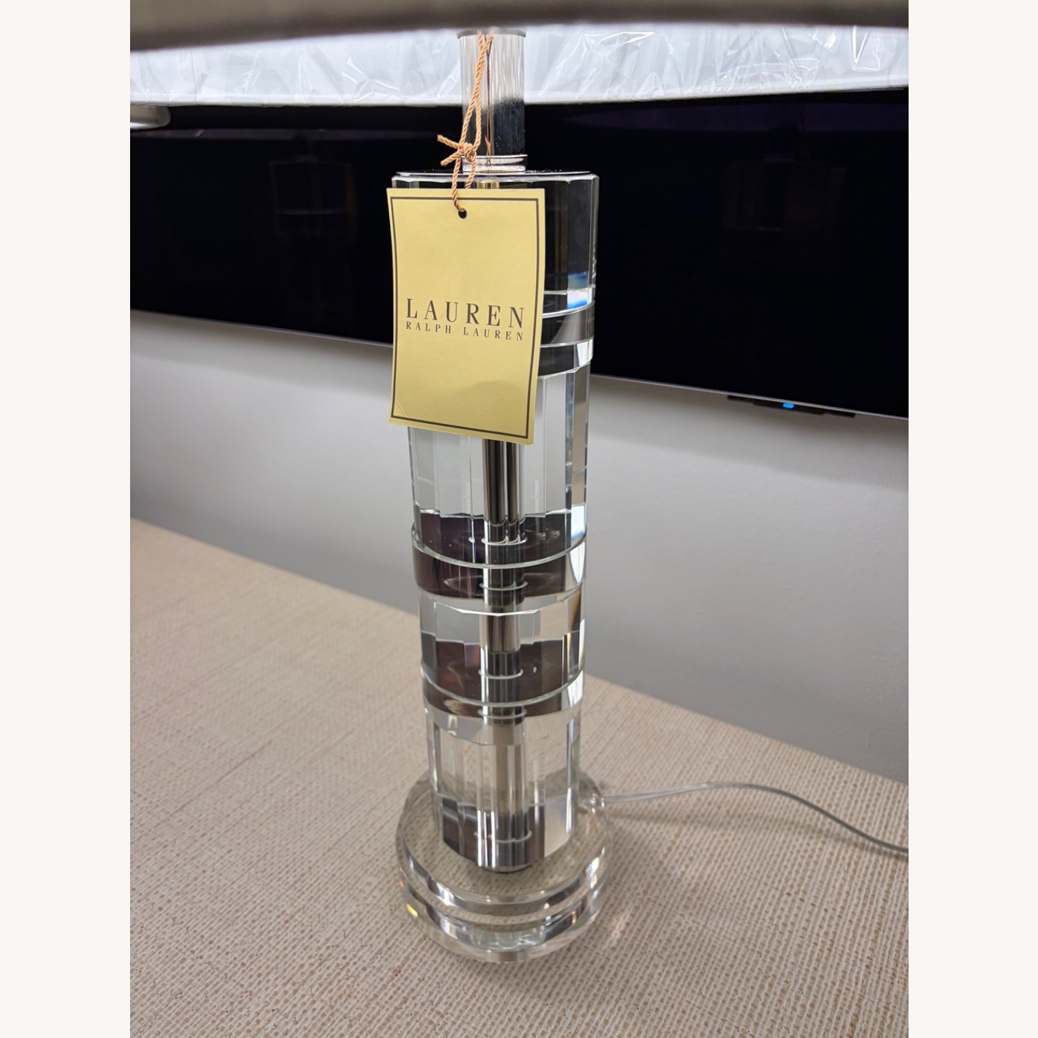 Ralph Lauren Farrah Crystal Column Table Lamps - image-11