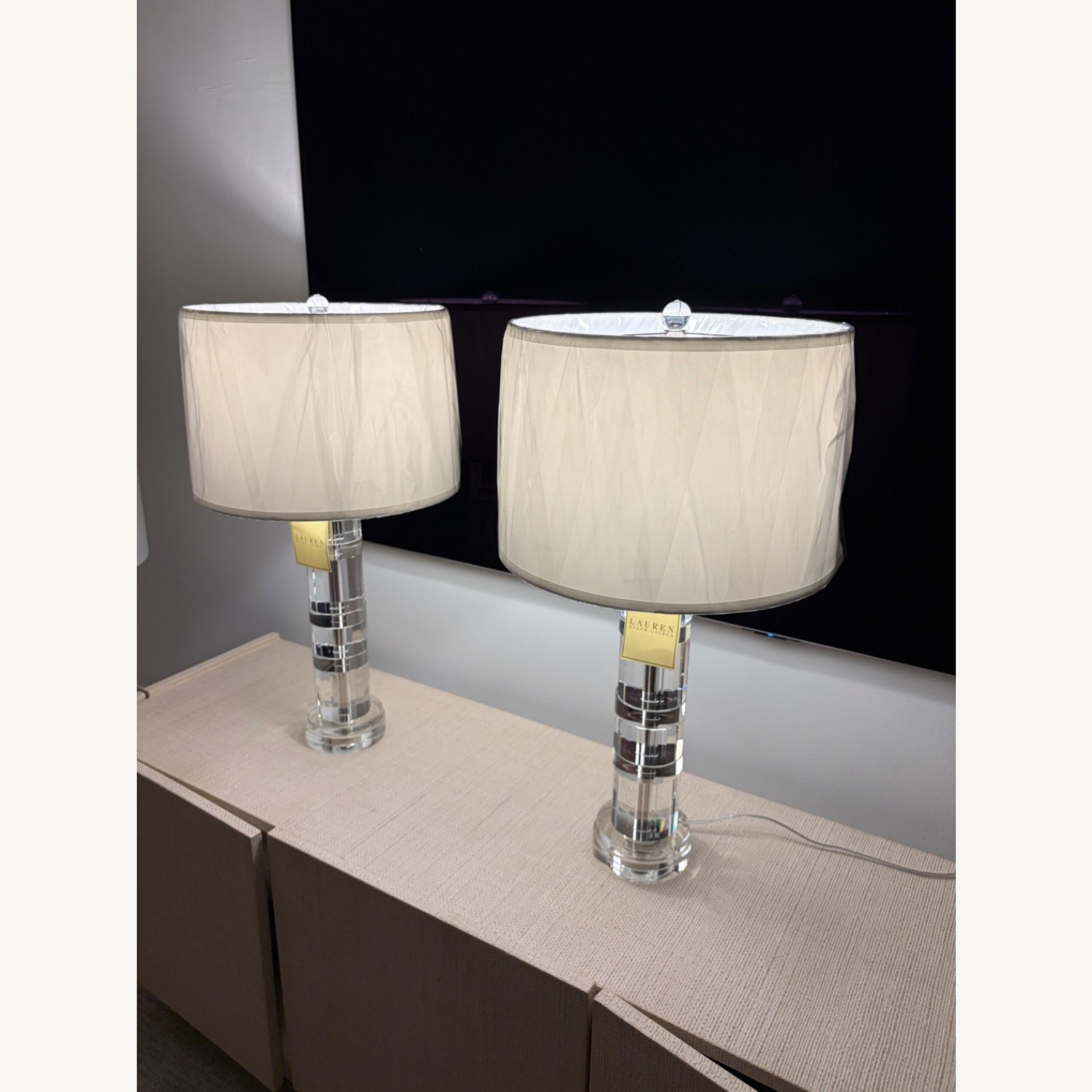 Ralph Lauren Farrah Crystal Column Table Lamps - image-10