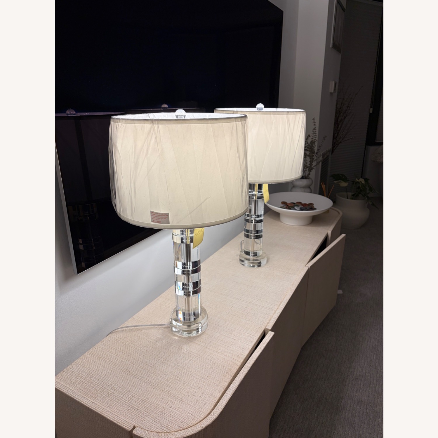 Ralph Lauren Farrah Crystal Column Table Lamps - image-9