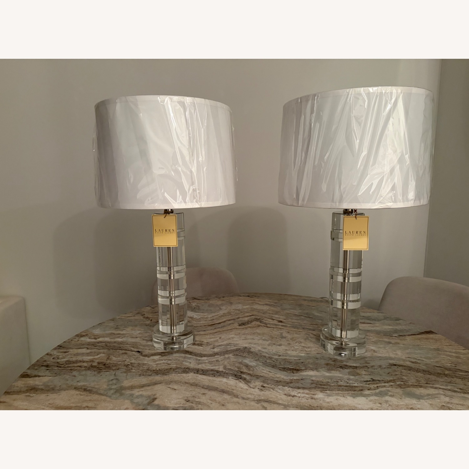 Ralph Lauren Farrah Crystal Column Table Lamps - image-5