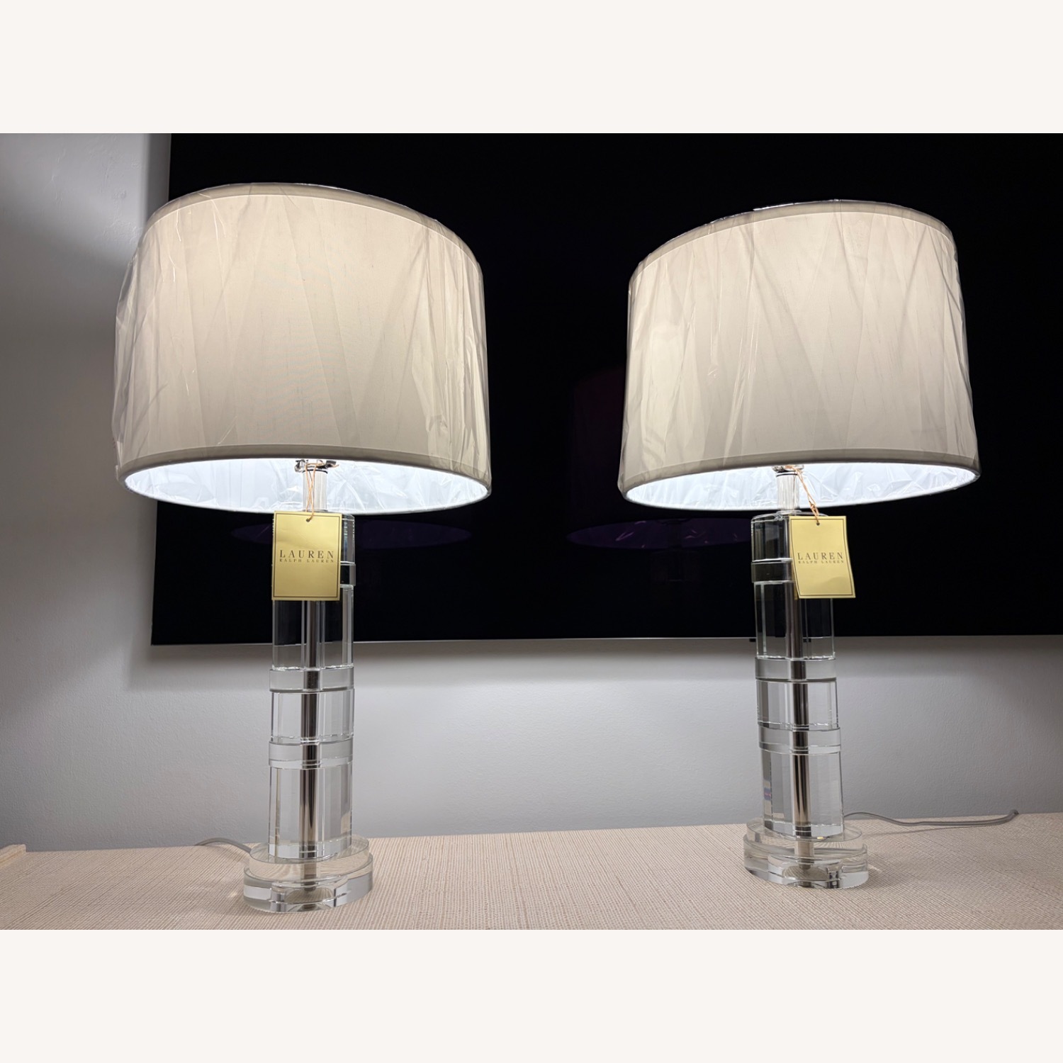 Ralph Lauren Farrah Crystal Column Table Lamps - image-8