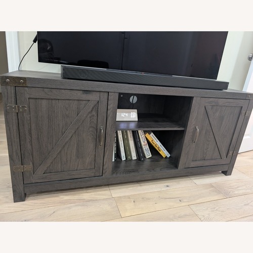 Used Wayfair Neelon 58" 2-Door TV Stand for sale on AptDeco